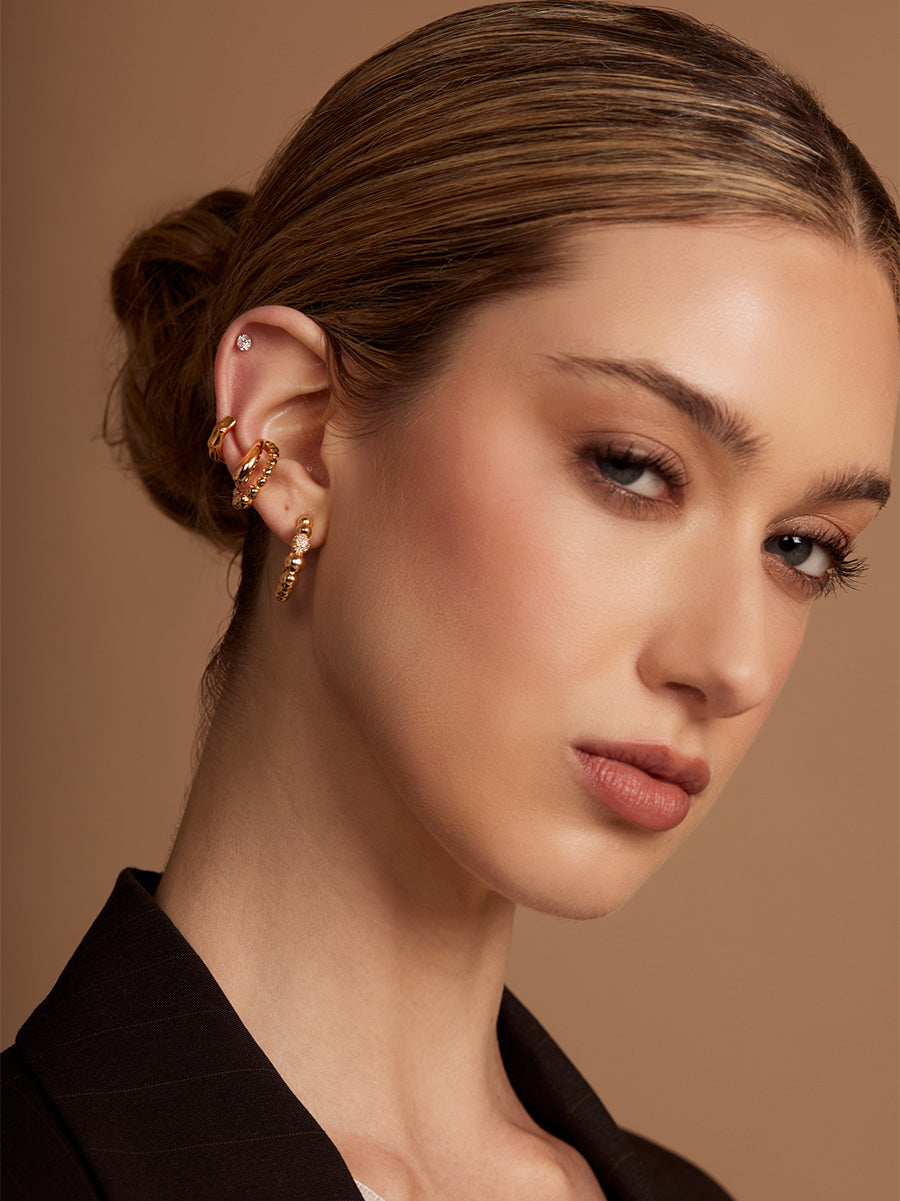 Beaded Orbit Ear Cuff