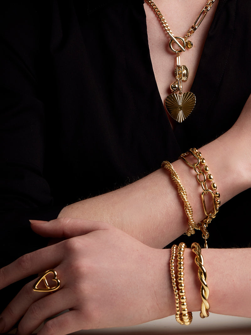 Small Metal Beaded Bracelet