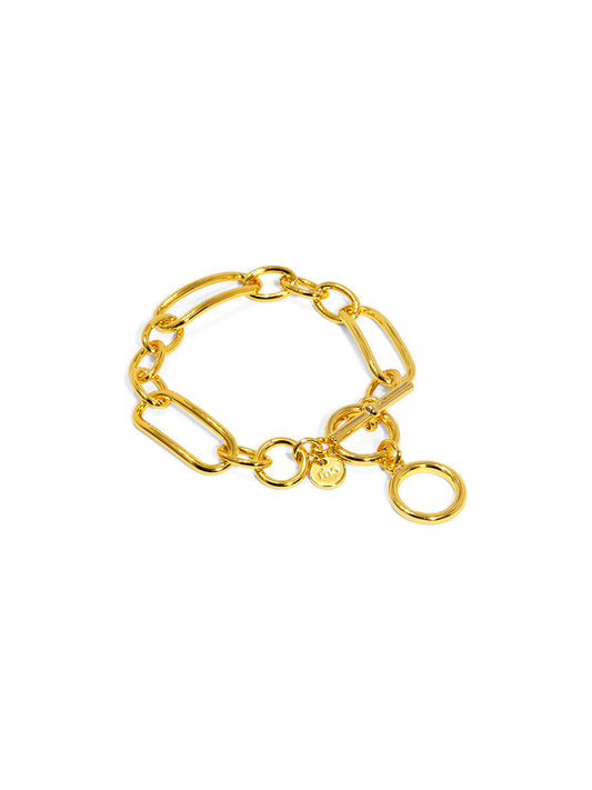 Mixed Chain Toggle Bracelet