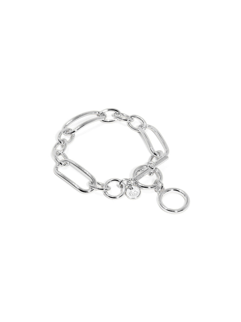 Mixed Chain Toggle Bracelet