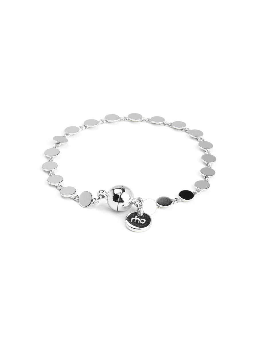 Dot Disc Chain Magnet Bracelet