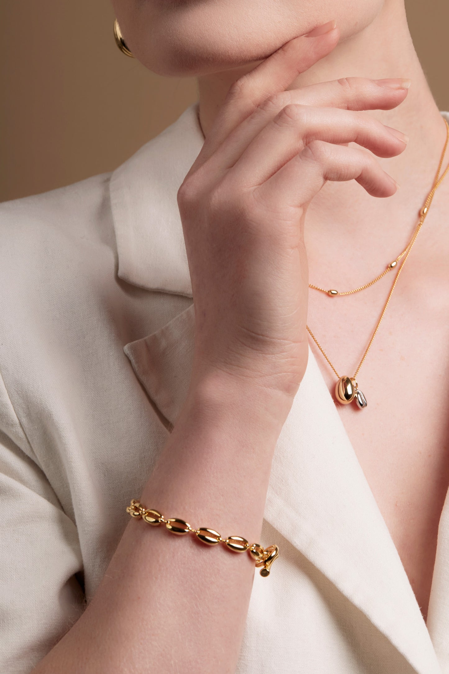 Marquise Link Toggle Bracelet