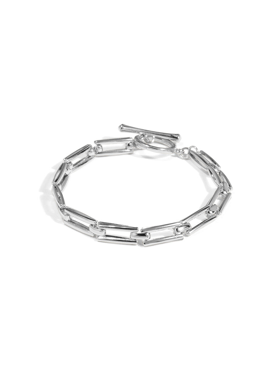 Rectangle Chain Toggle Bracelet