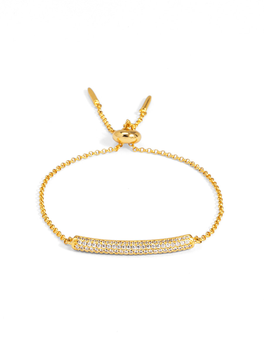 Pavé Slim Bar Slider Bracelet