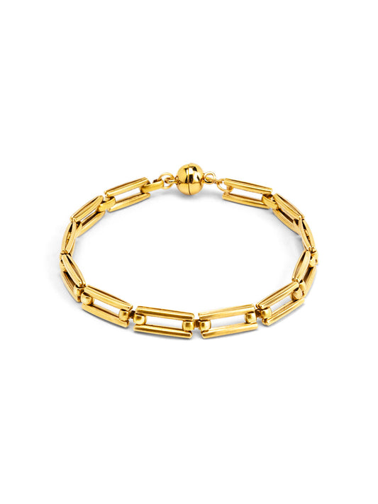 Rectangle Chain Magnet Bracelet