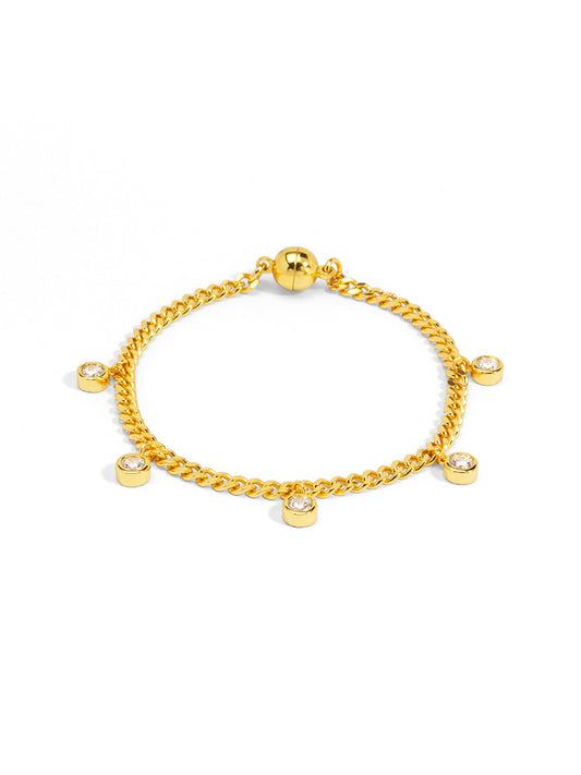 Crystal Fringe Magnet Bracelet