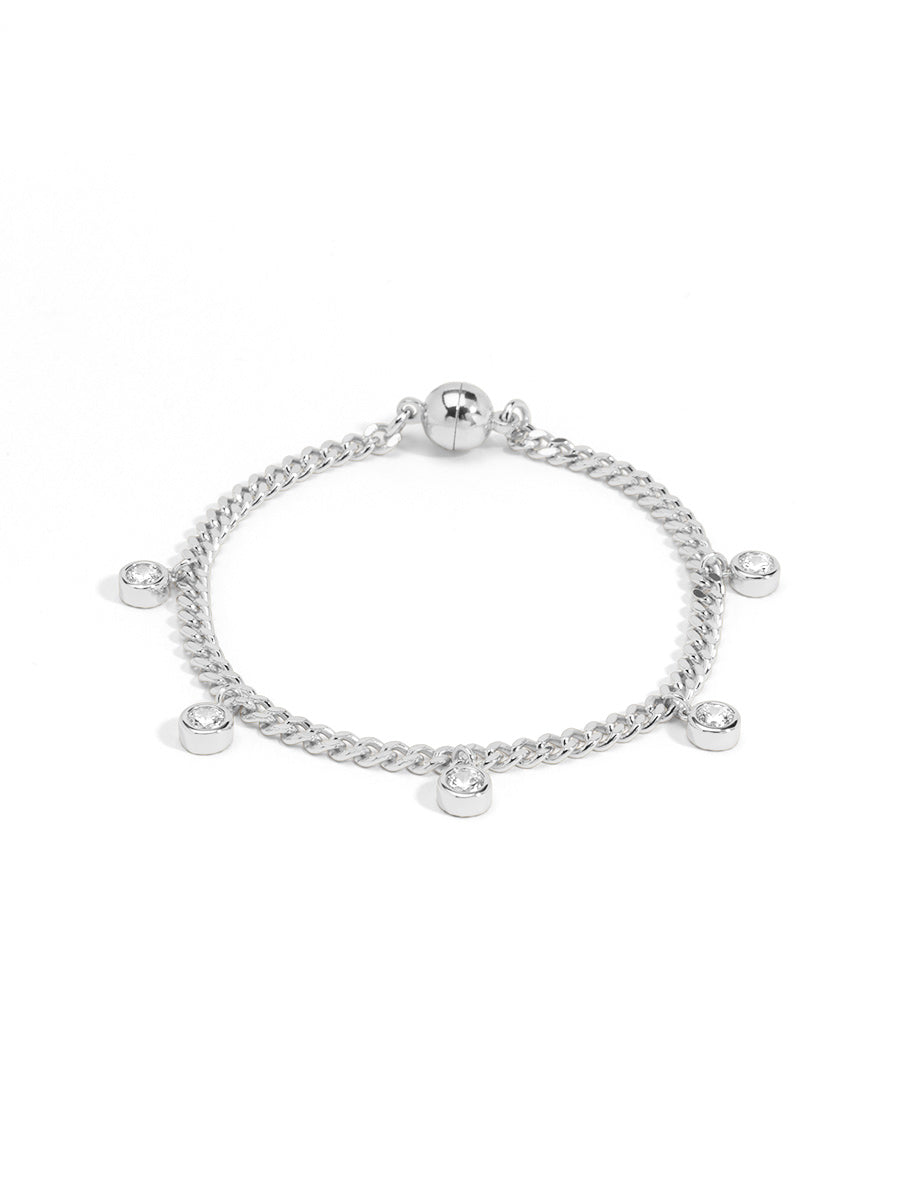 Crystal Fringe Magnet Bracelet