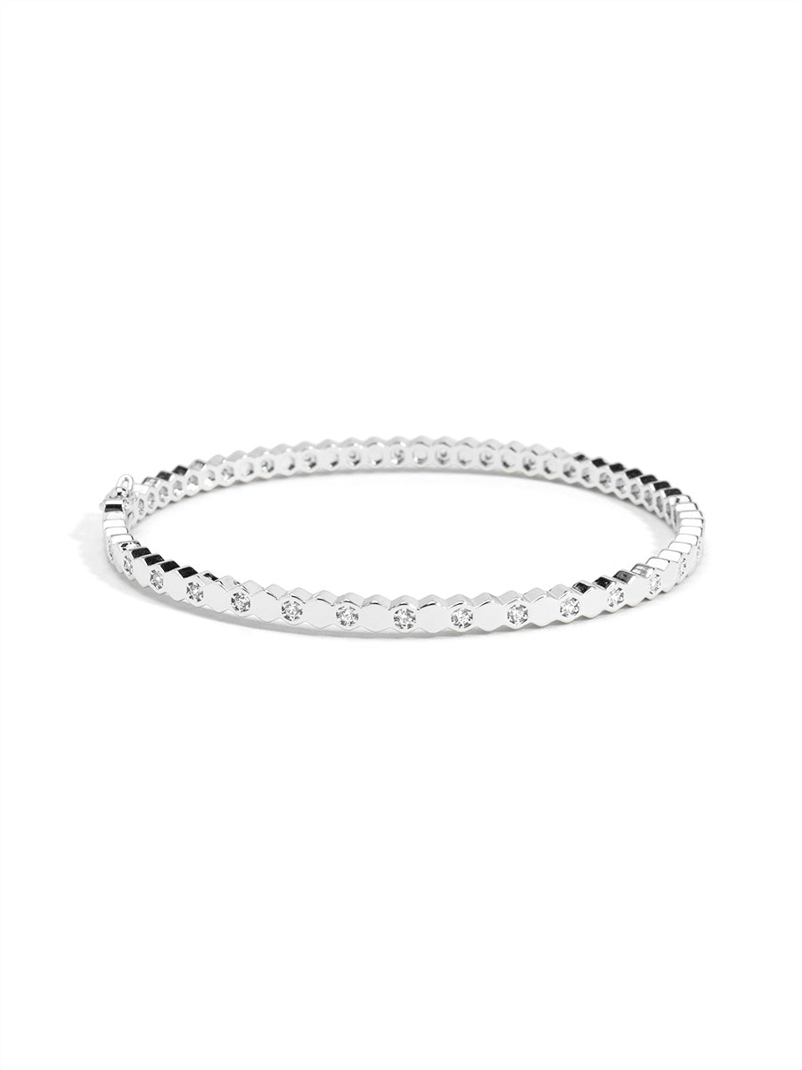 Honeycomb Crystal Bangle
