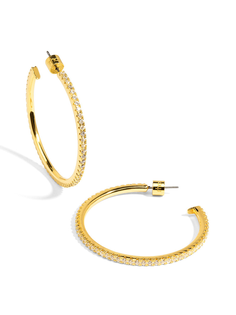 Large PavŽ Hoop Earring