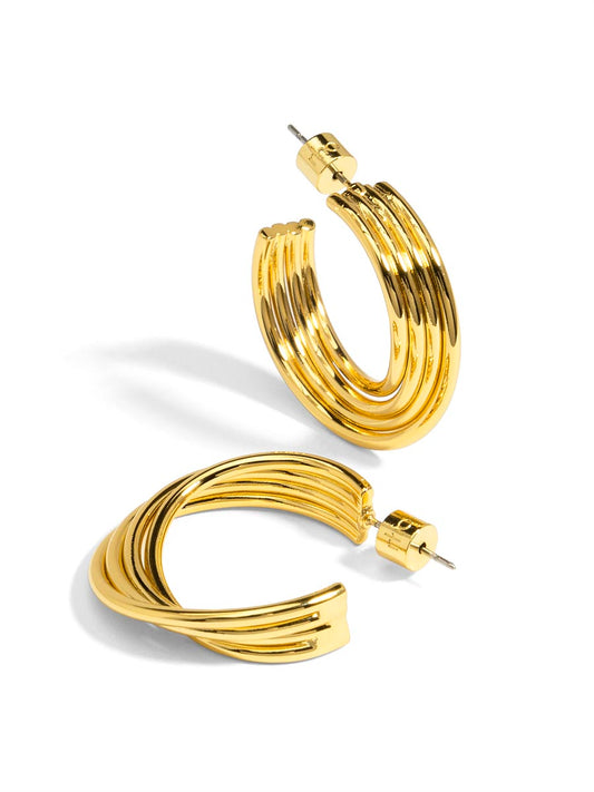 Twisted Open Hoop Earring