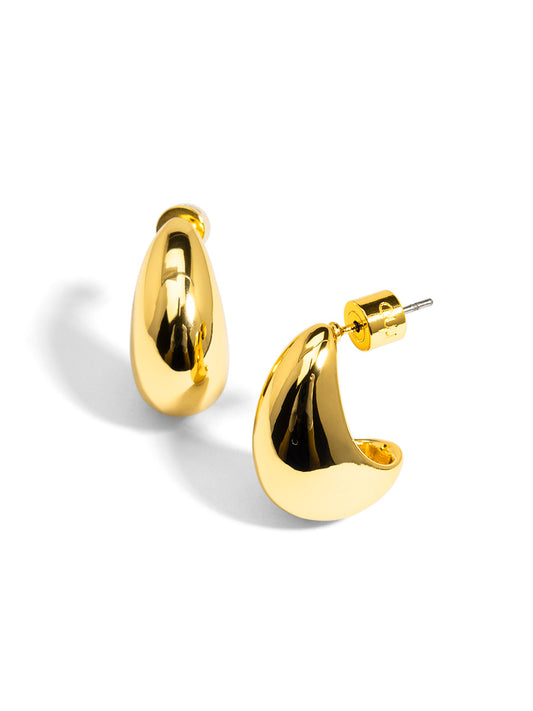 Crescent Shaped Stud Earring