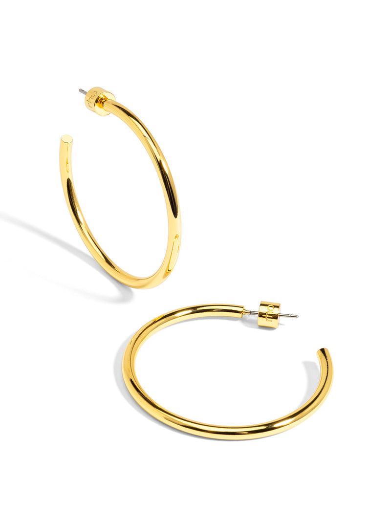 Medium Thin Hoop Earring