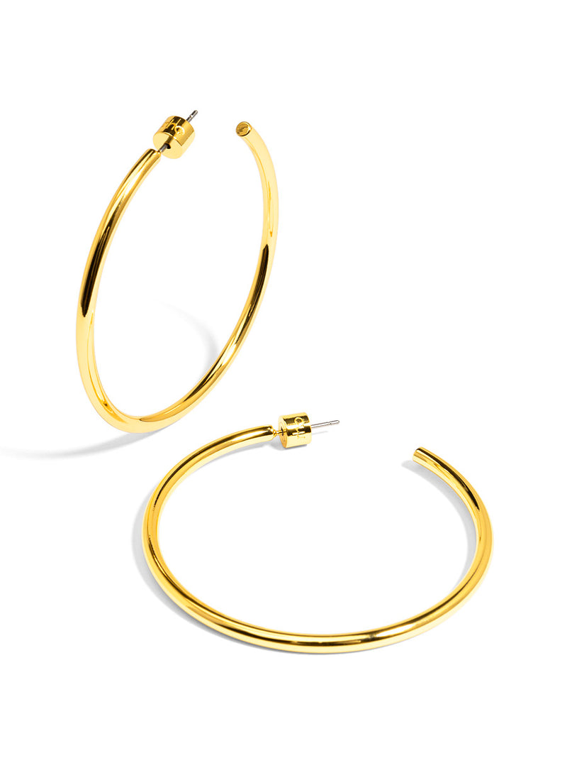 Large Thin Hoop Earring