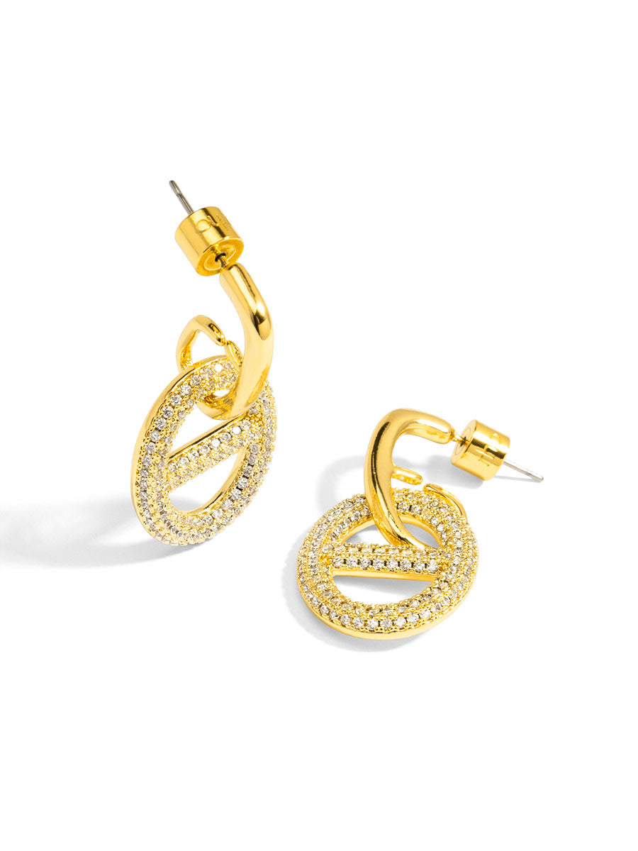 Pavé Mariner Link Drop Earring