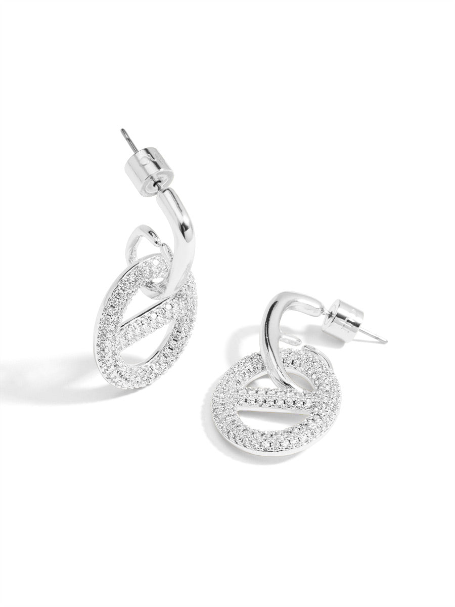Pavé Mariner Link Drop Earring