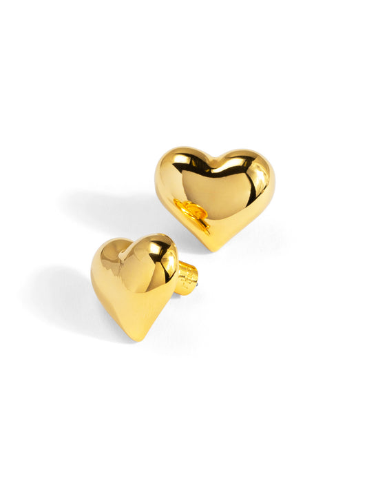 Puffy Heart Stud Earring