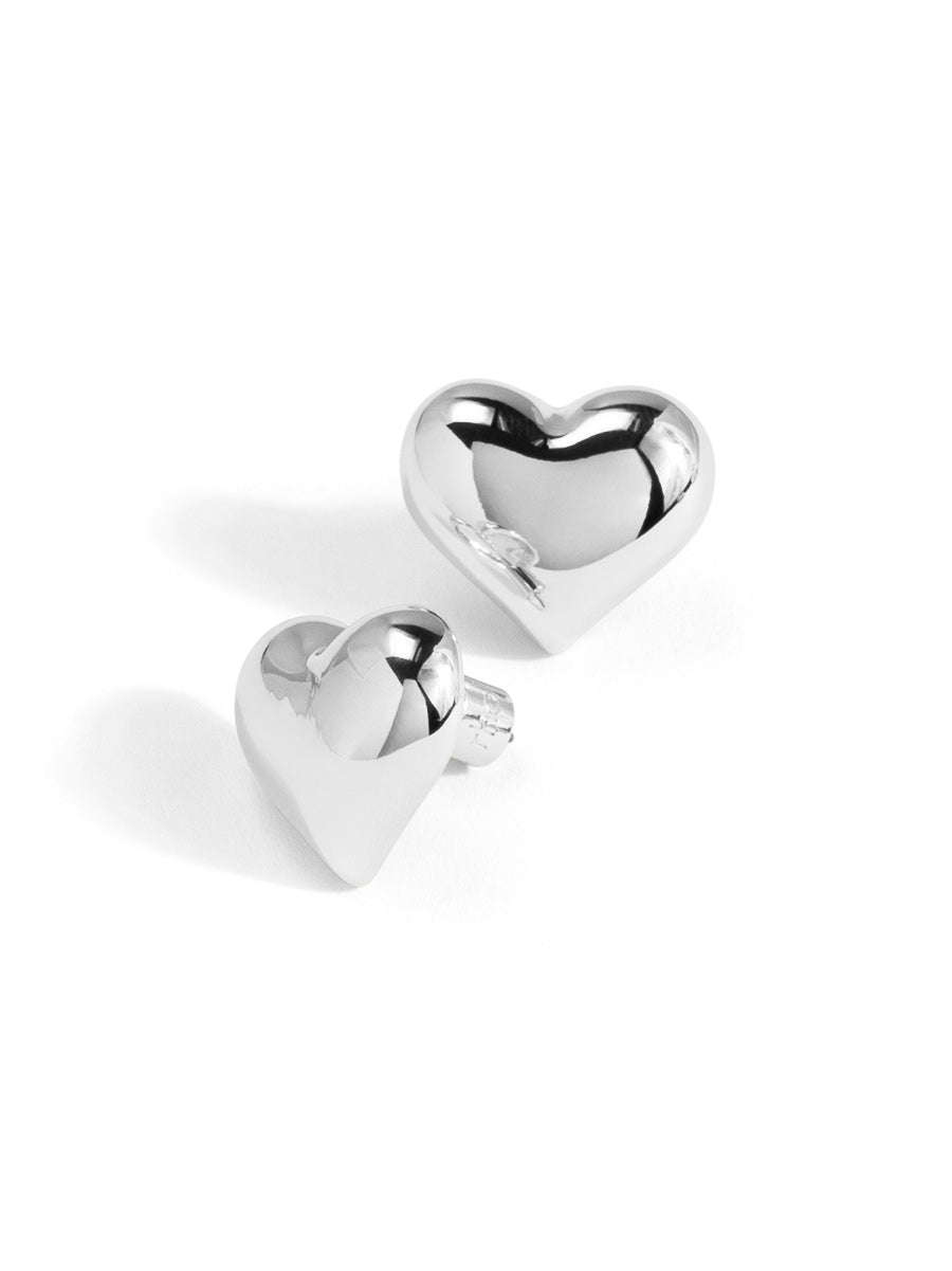 Puffy Heart Stud Earring