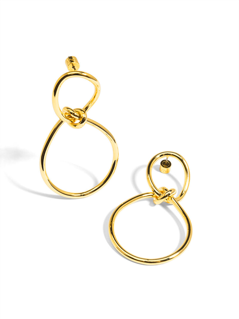 Infinity Knotted Drop Earring