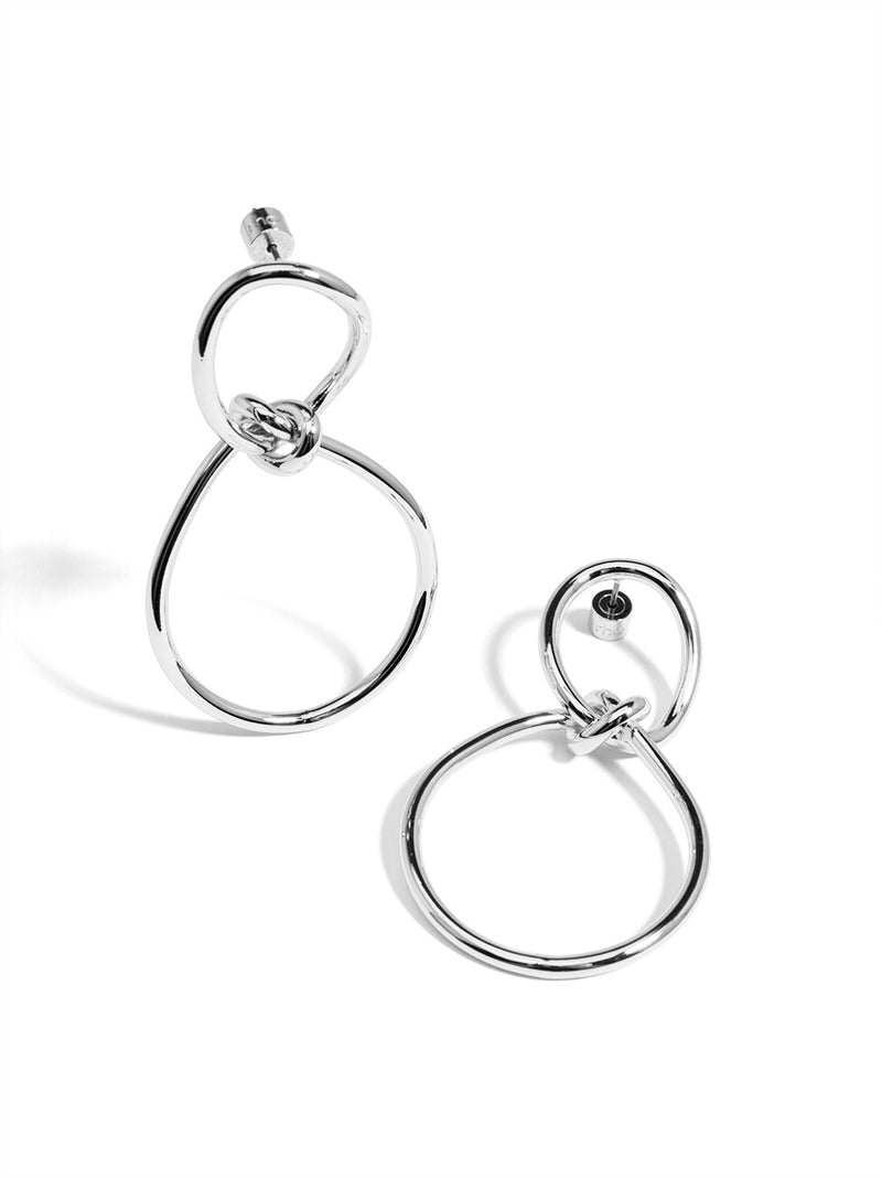 Infinity Knotted Drop Earring