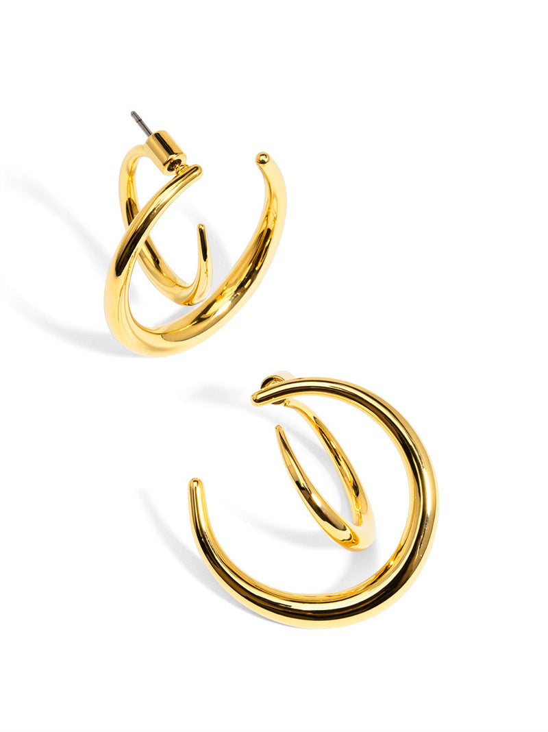 Two Dimensional Hoop Earring