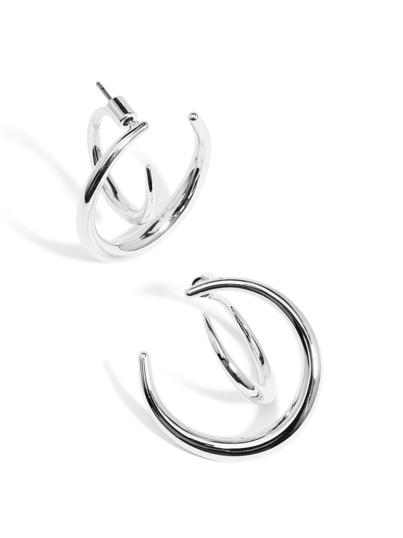 Two Dimensional Hoop Earring