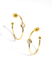 Single Crystal Hoop Earring