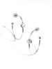 Single Crystal Hoop Earring