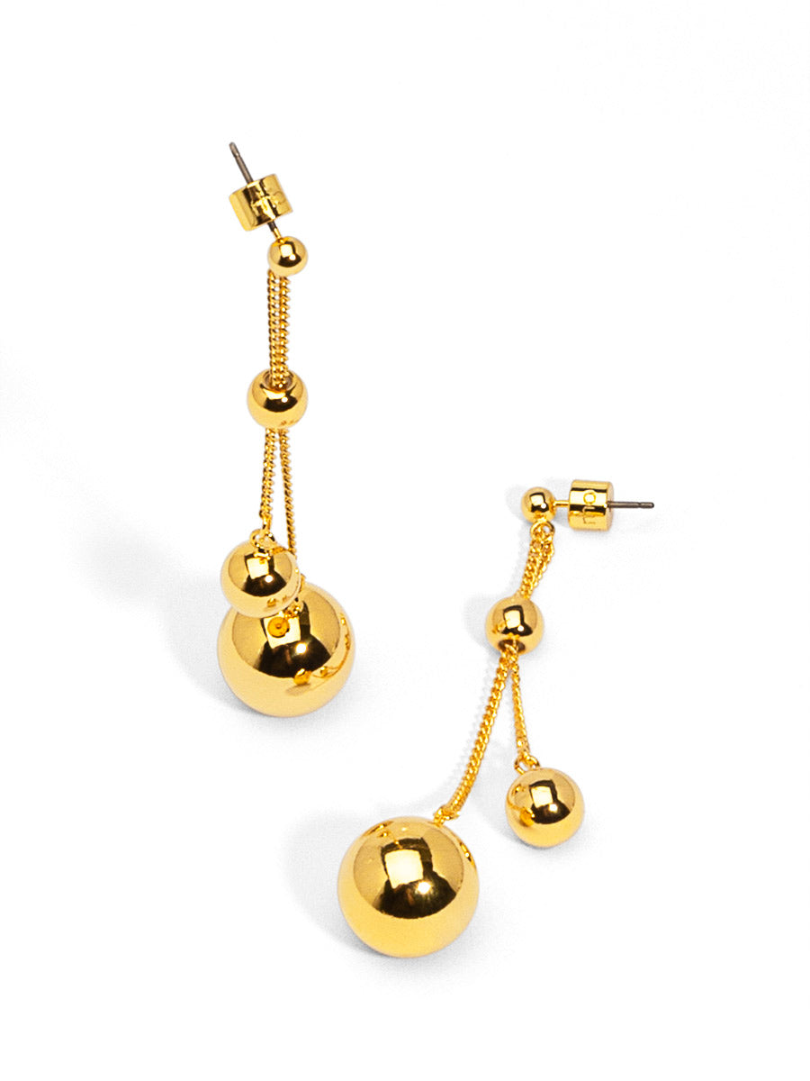 Orb Chain Drop Earring