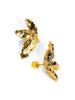 Texured Flora Stud Earring