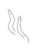 Arch Herringbone Drop Earring