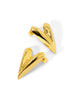 Puffy Textured Heart Drop Earring