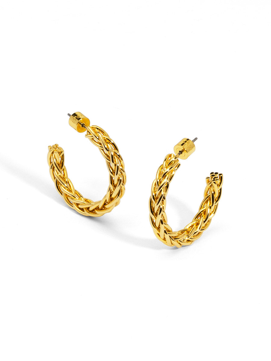 Braided Hoop Earring