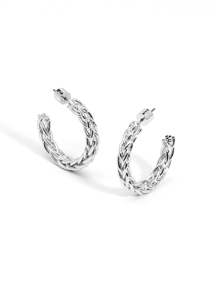 Braided Hoop Earring
