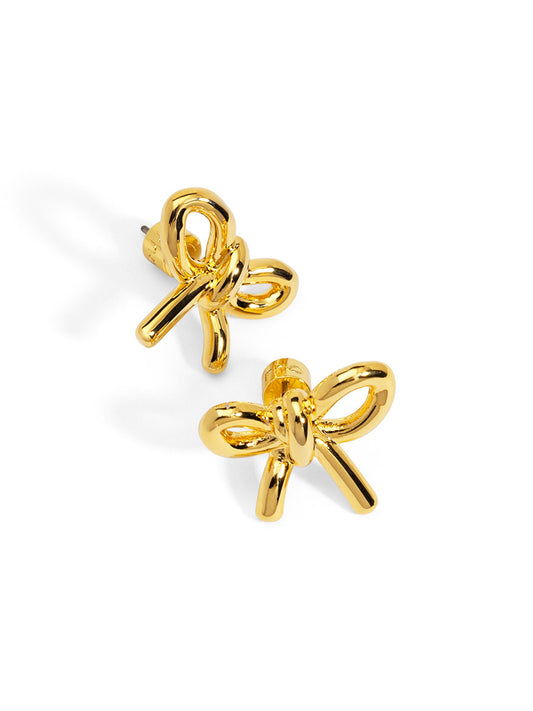 Puffy Bow Stud Earring