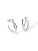 Knotted Loop Hoop Earring