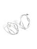Sculptural Wave Hoop Earrings