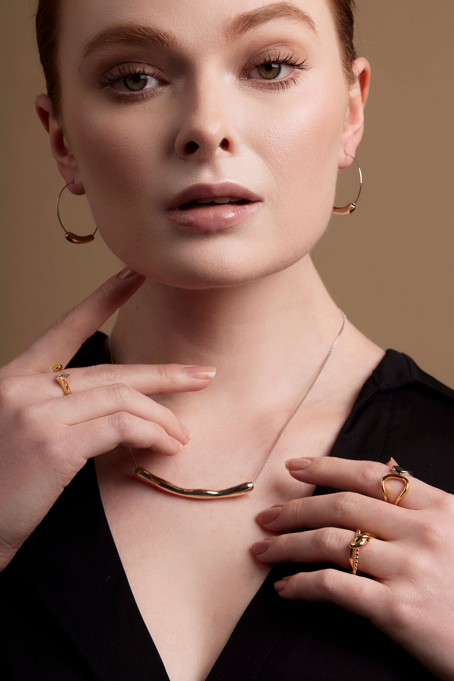 Slim Bar Hoop Earring