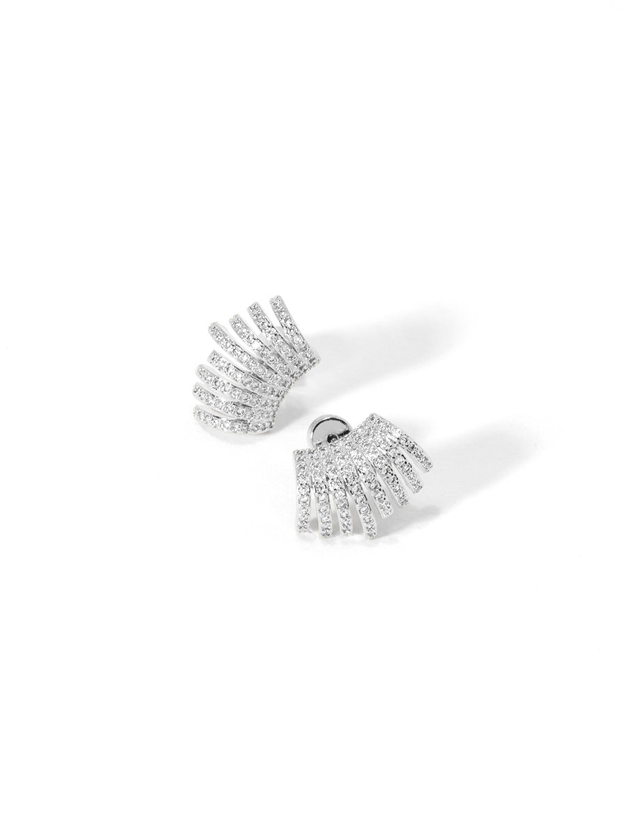 Sunbeam Pave Earring