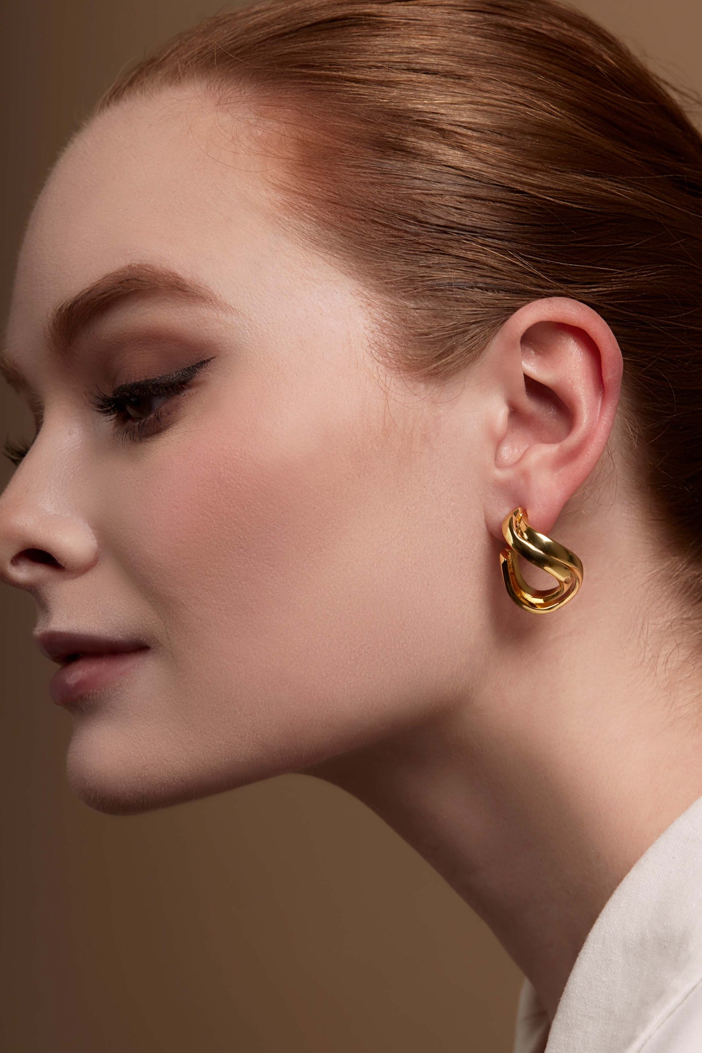 Twisted Open Hoop Earring