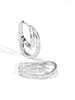 Cross Double Hoop Crystal Earring