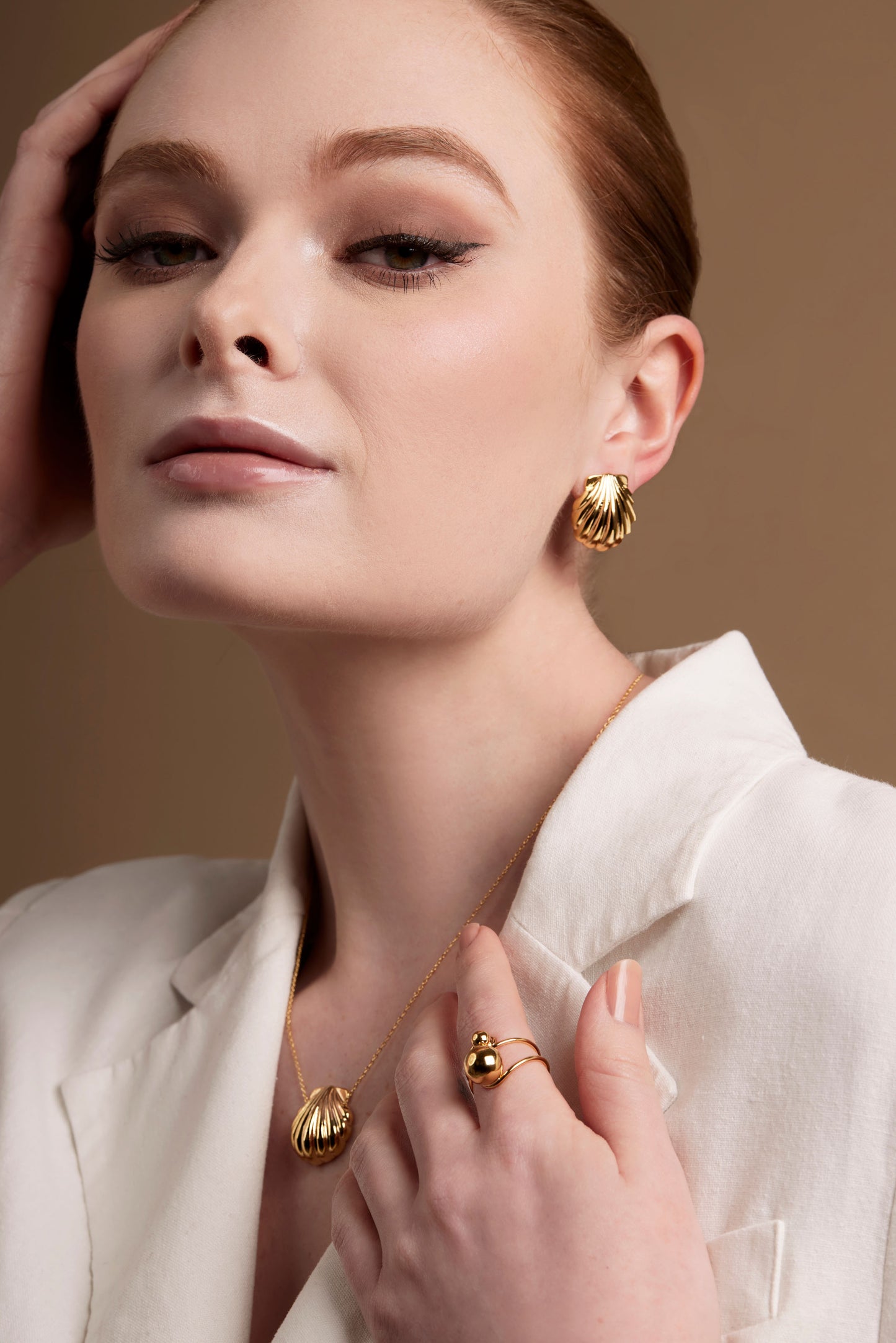 Seashell Stud Earring