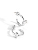 Small One Crystal Hoop Earring