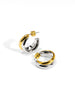Two Tone Entwined Hoop Earring