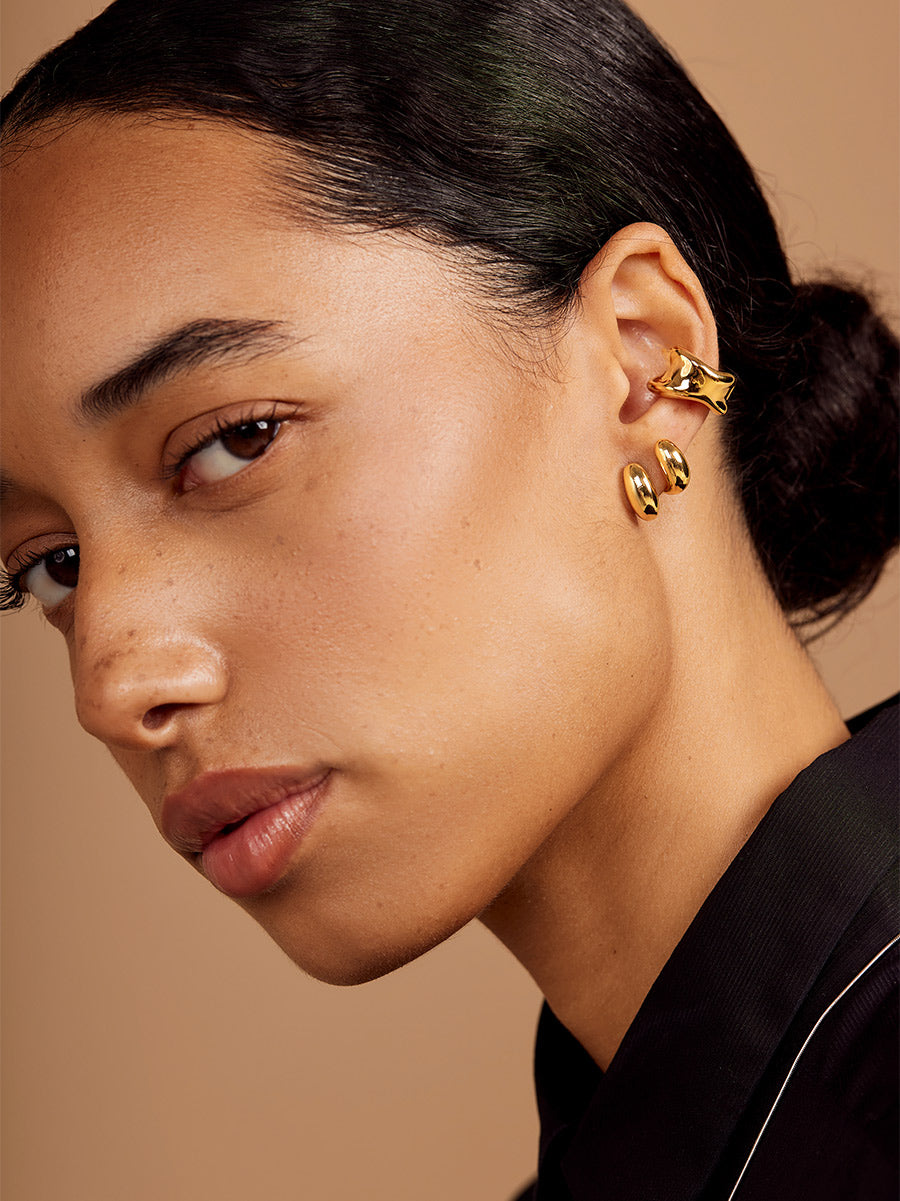 Molten Dome Ear Cuff/Clip On Earring