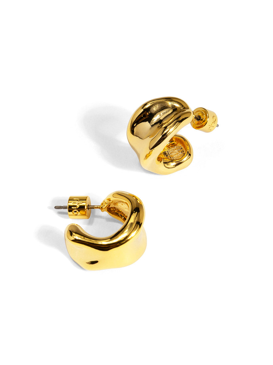 Molten Dome Hoop Earring