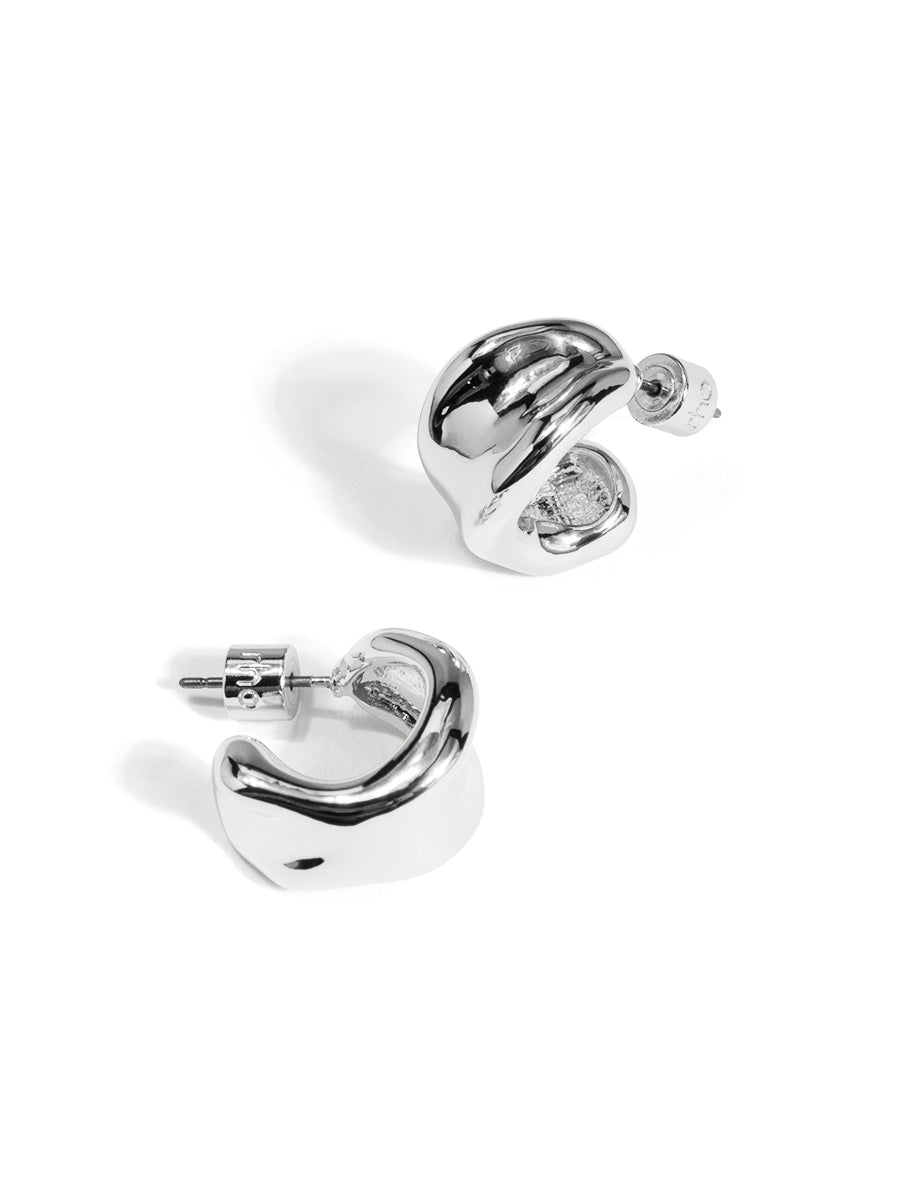 Molten Dome Hoop Earring