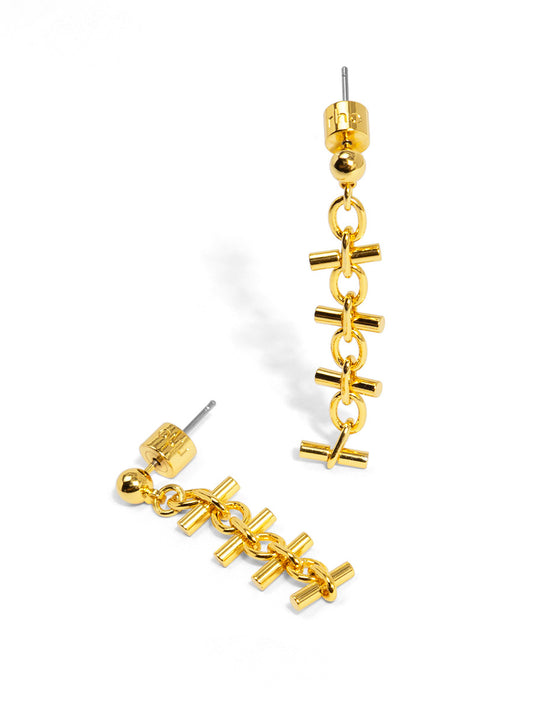 Bar Link Drop Earring