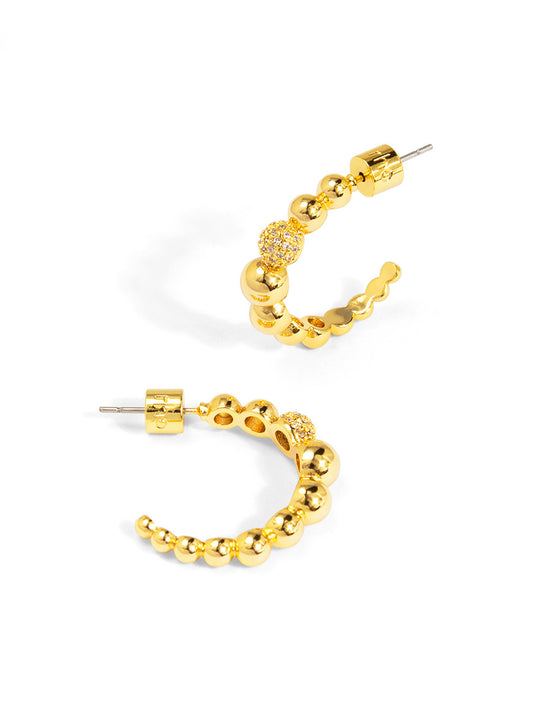 Pavé Orbit Hoop Earring
