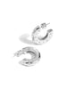Starburst Crystal Chunky Hoop Earring