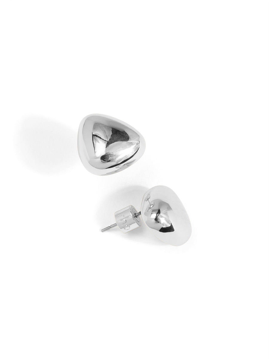 Puffy Triangle Stud Earring